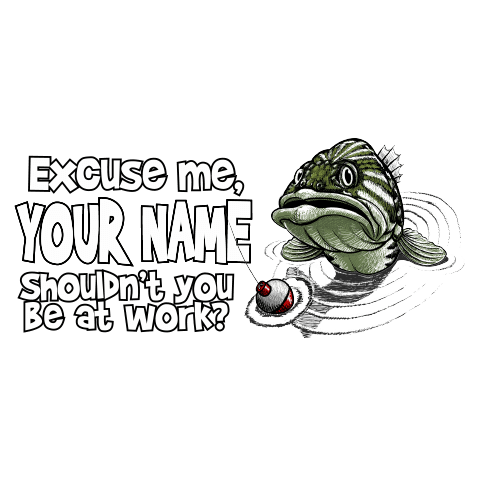 personalized Excuse Me Fish design