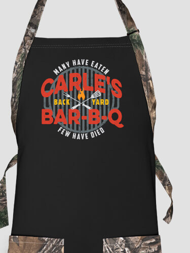 Few Have Died BBQ Black/Realtree Camo 2-Tone Camo Apron