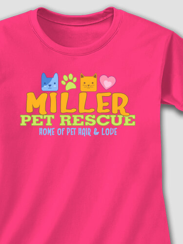 Heliconia Pet Rescue Personalized fitted-ladiestee 
