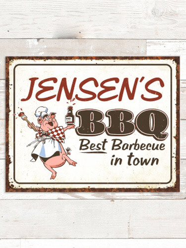 NA BBQ Personalized tin-sign-1 