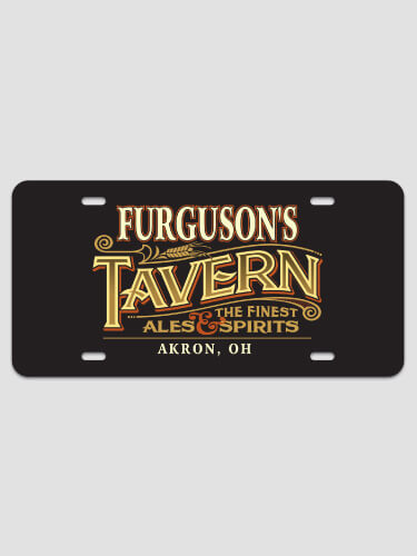 Tavern NA License Plate