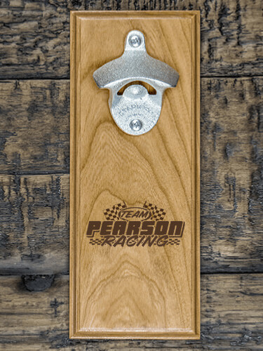 Natural Cherry Racing Team Personalized cherry-wall-opener 