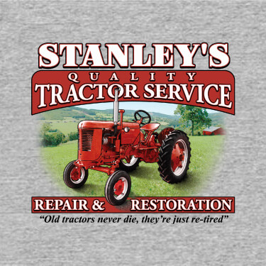 Sports Grey Tractor Service Personalized default 
